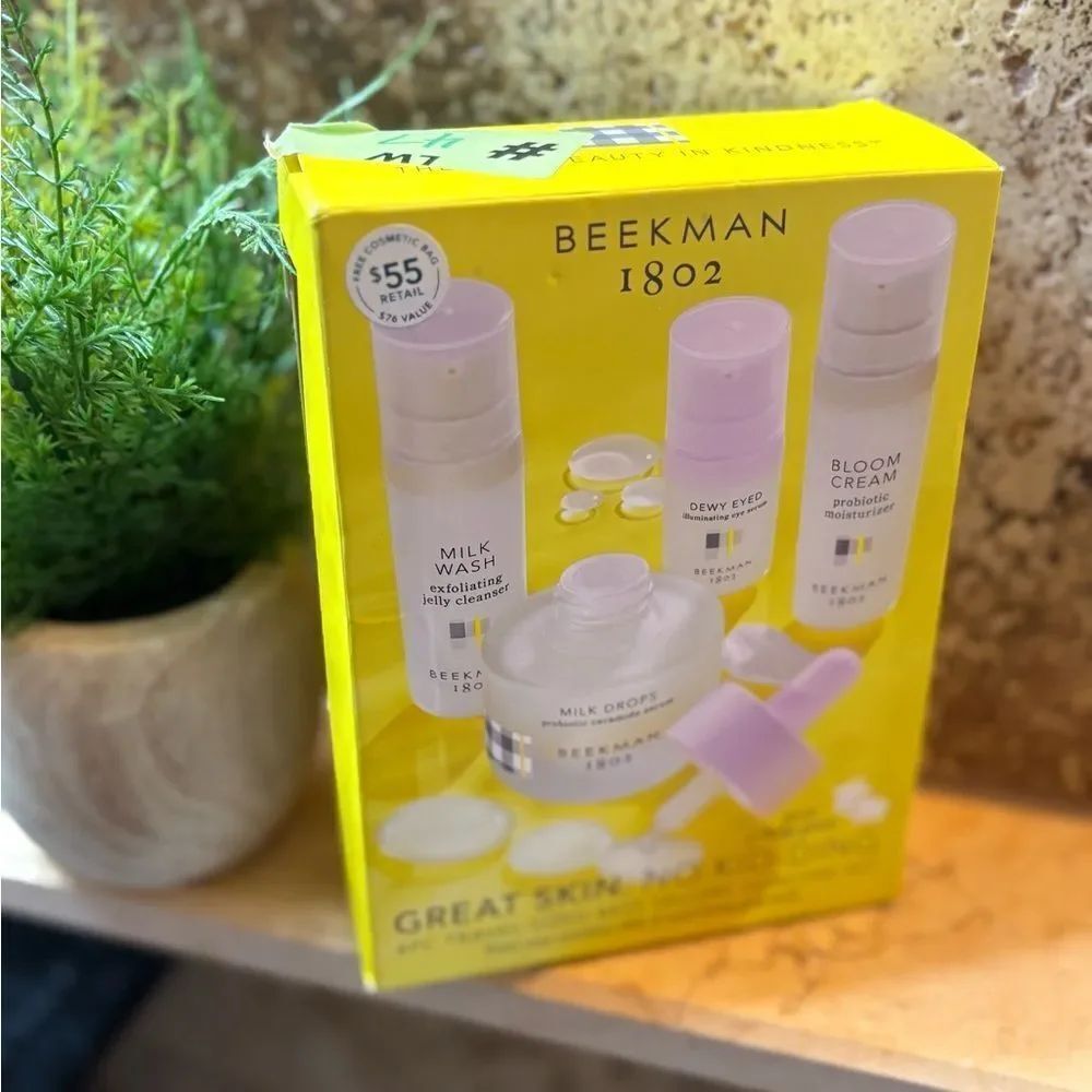 Beekman 1802 Skincare Set - Yellow and White $55